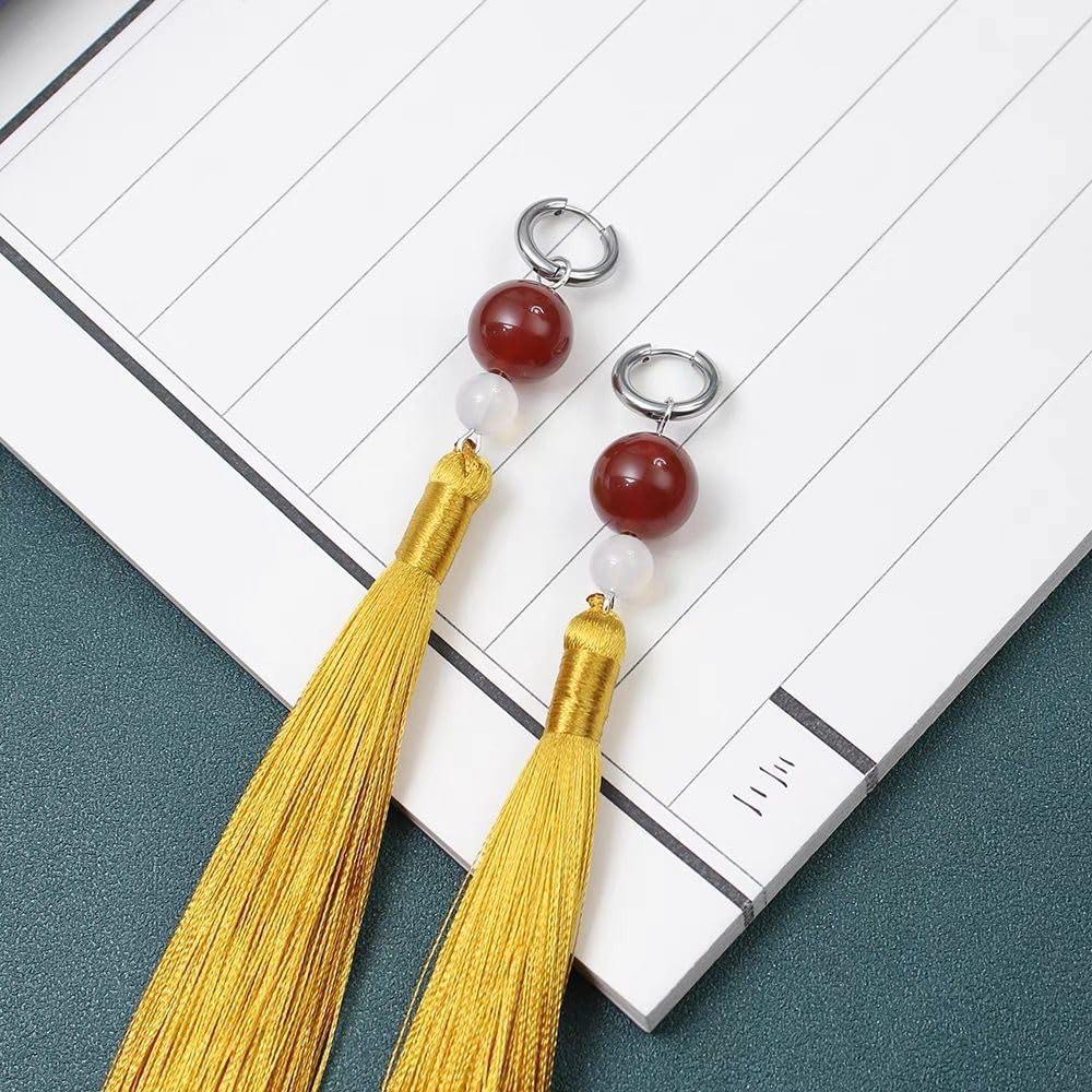 Amazon.co.jp: 蘇枋隼飛 タッセルイヤリング ピアス 眼帯 コスプレ小物